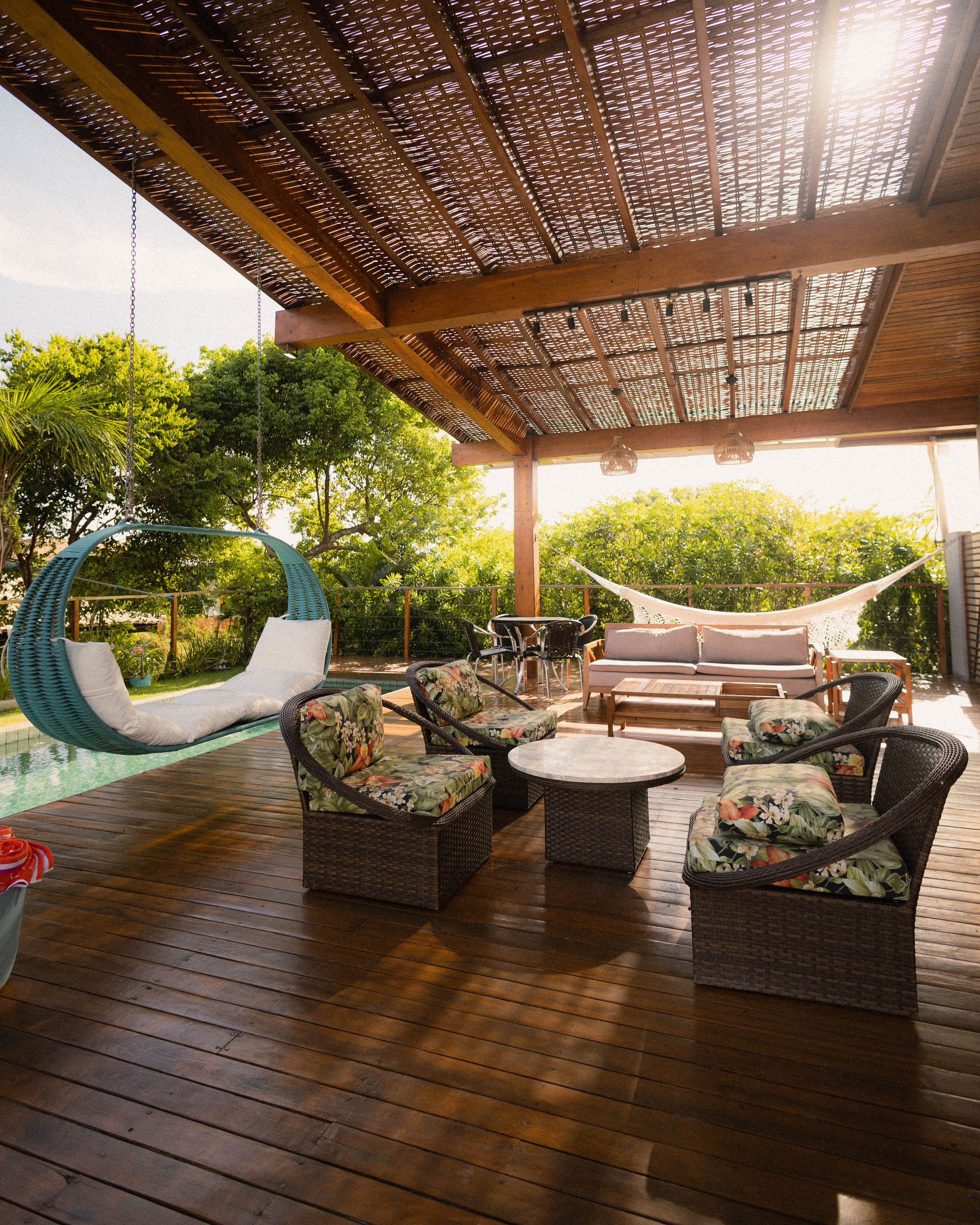 Pergola Lounge Area